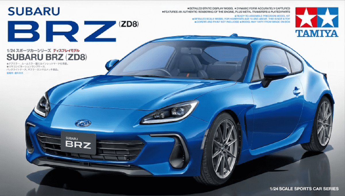 Tamiya 1:24 Subaru BRZ (ZD8) Car Plastic kit - 24362