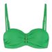 Cyell voorgevormde strapless bandeau bikinitop met lurex groen