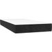 Matelas à ressorts ensachés fermeté moyenne noir 90x200x20 cm velours