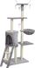 Cage pour chat 55x34x139 cm gris