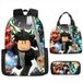 Roblox Sac à dos SZSMART modèle Ensemble de trois pièces pour sac à dos