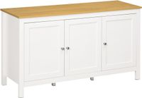 Homcom Dressoir - Hout - 120x40x70cm - Wit
