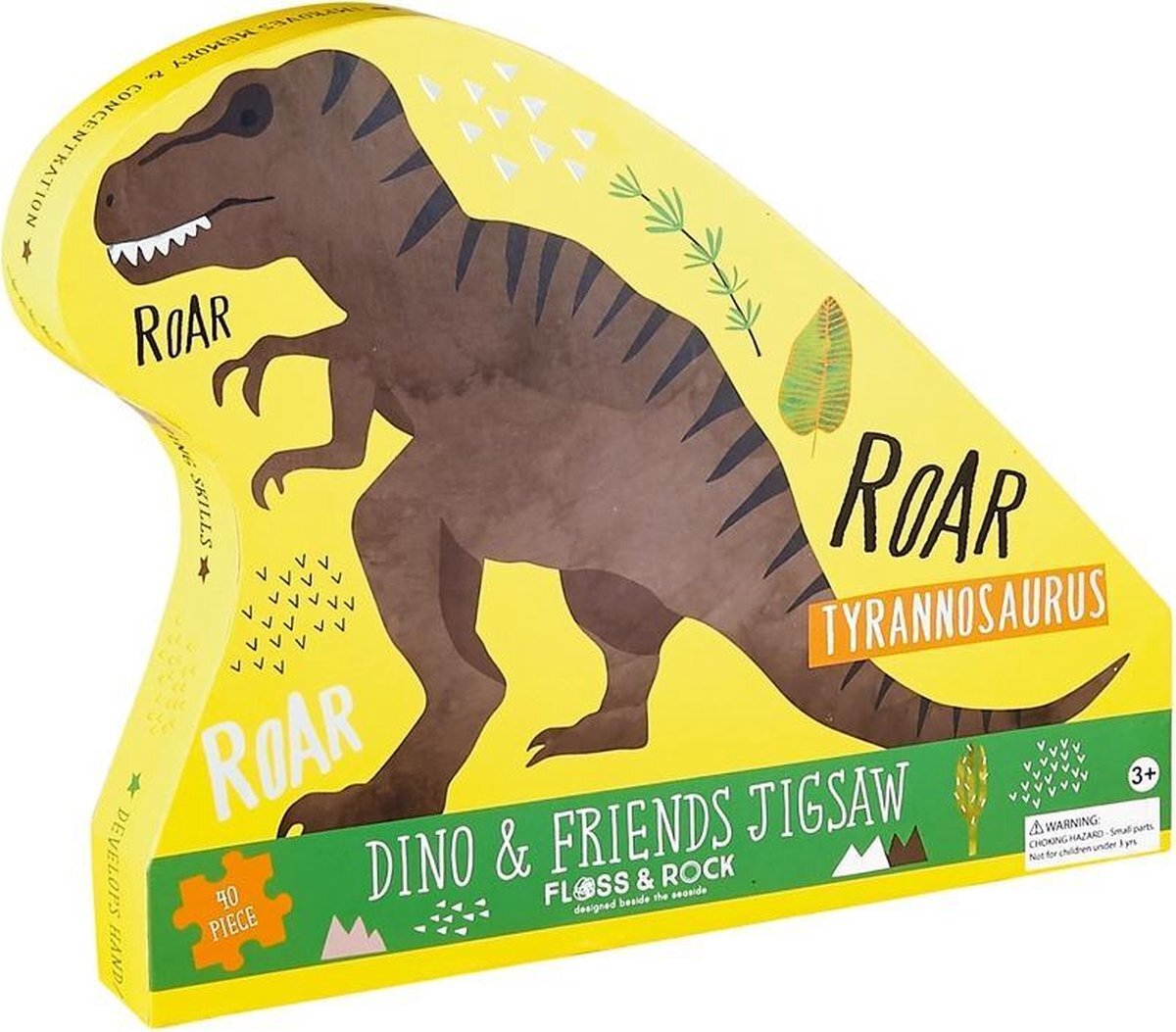 Floss & Rock Dinosaurus Puzzel - 40 stukjes - 60 x 41 cm