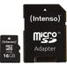 Intenso microSDHC 16GB Class 4 geheugenkaart incl. SD-adapter, zwart