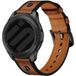 Strap-it Xiaomi Watch S4 Sport geschroefde leren bandje (donkerbruin)