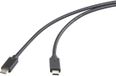 Renkforce RF-5501100 USB-C-kabel USB 3.2 Gen2x2 USB-C stekker, USB-C stekker 0.50 m Zwart TPE-mantel