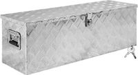Trucky D100 Aluminium Vrachtwagenkist Gereedschapskist Aanhangerkist 100L Zilver