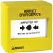 Coffret membrane action simple – arrêt d'urgence