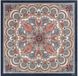 ROECKL sjaal Fine Paisley 53x53 Navy veelkleurig