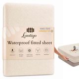 Lantigo Hoeslaken Badstof Waterdicht 70x160 cm Ecru