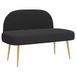 vidaXL - Banc - rembourré - avec - dossier - Noir - 110 - x - 60 - x - 76 - cm - Bouclé