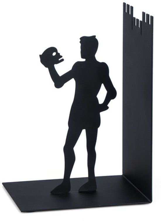 Balvi Boekensteun Hamlet - Zwart - Metaal