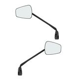 ZEFAL Spionagespiegelset Z56 – twee fietsspiegels – elektrische fietsspiegel en alle andere fietsen – brede onbreekbare spiegel links en rechts – zwart, 75 g per fietsspiegel