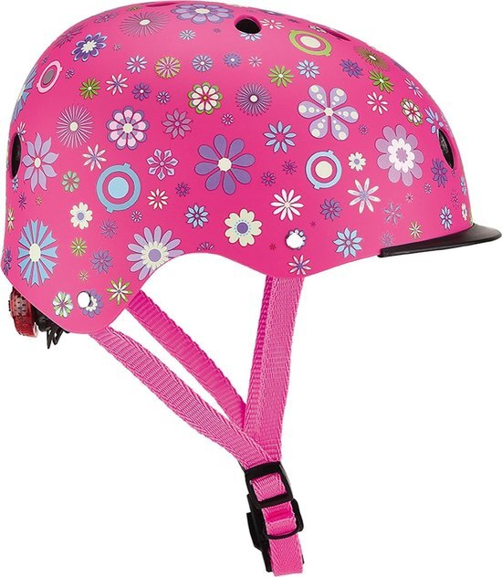 Globber Kinderhelm - Meisjes - roze/paars/wit