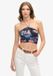 Superdry Crop Cut Out Mouwloos T-shirt Geel XS Vrouw