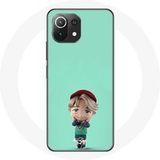 Maniacase Hoesje voor Xiaomi Mi 11 Lite BTS TinyTAN Animatie Jimin