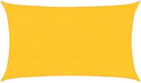 vidaXL Zonnezeil 160 g/m² rechthoekig 5x8 m HDPE geel