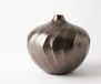 Torvia Vase B25 x T25 x H23 cm Aluminium Mokka Bronze Fait main