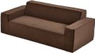 Vevor Moderne Corduroy Bank 211cm met Diepe Zittingen, Wolkenbank met Brede Armleuningen, Zachte Bank, Loungestoel, Relaxstoel, voor Woonkamer, Slaapkamer, Appartement, Kantoor, Vloerbank Bruin