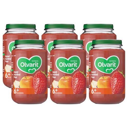 Olvarit 6m+ Appel Aardbei Peer Voordeelverpakking - 8591119902160