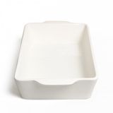 Plat à four blanc, porcelaine, 33 cm