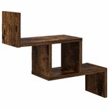 vidaXL Wandplank Gerookt eiken 48 x 15 x 42 cm Bewerkt hout