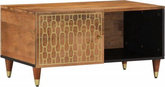 vidaXL Salontafel 80x50x40 cm massief mangohout