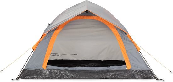 Lumaland - Pop Up tent - werptent 3 personen - 210 x 190 x 110 cm - Verkrijgbaar in verschillende kleuren - Grijs