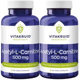 Vitakruid Acetyl L-Carnitine 500 mg - 2 x 90 vegancapsules