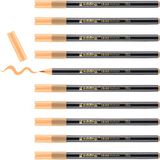 edding 1340 brush pen - lichtgroen - 10 stiften - flexibele penseelpunt - viltstift voor schilderen, schrijven en tekenen - dagboeken, handlettering, mandala, kalligrafie