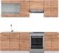 Vicco Fame-Line Unité de cuisine complète – 240 cm, chêne WB or/blanc