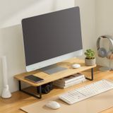 NONE MumaHome Ergonomische Laptophouder voor Monitor met Carbon Steel Basis