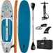 CampSup Kit complet de planche de SUP gonflable – Avec pagaie, pompe, sac, aileron et corde de sécurité