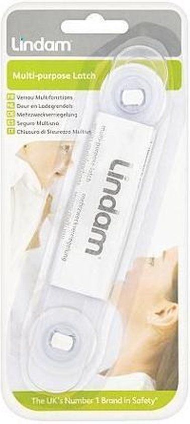 Lindam Multi-Purpose Latch - Transparent/White