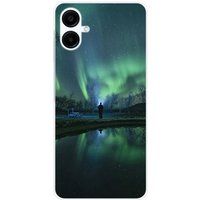Samsung Galaxy A06 Aurores boreales Bedrukt siliconen hoesje
