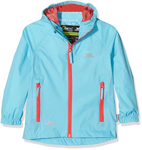 Trespass Qikpac regenjas voor kinderen, compact oprolbaar - 5045274219685