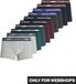JACK & JONES JACSOLID TRUNKS 10 PACKS NOOS Heren Trunks Dark Grey Melange XL