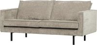 WOOOD Rodeo Ribstof Zitbank Donkerzand 85x190x86