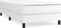 vidaXL Boxspring bed kunstleer wit 100x200 cm