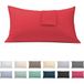ECOMMERC3 Set van 2 kussenslopen, 45 x 100 cm, extra zacht en comfortabel, rood, gemaakt in Spanje, ademend, gemakkelijk te wassen