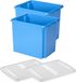 Sunware boîtes de rangement set - 2x stuks - 45 litres - bleu