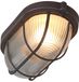 Mexlite Lisanne Plafondlamp Bruin/Transparant Glas Metaal 21cm - E27