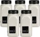 Mica Decorations decoratie zand - 5x - 650ml - wit - hobby zandkorrels - sierzand - voor windlichten