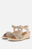 Tamaris Espadrilles goud Textiel - Maat 41
