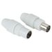 Hama Antenna Male Plug / Female Jack, Coaxial, Clamp Type coaxconnector