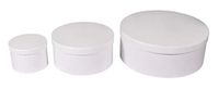 Rayher 67339102 kartonnen boxenset, FSC Rec.100%, wit, 3 maten