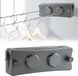 Sans marque Corde à linge double extensible réglable avec câble en acier de 30 cm - Fixation murale à double corde pour usage intérieur et extérieur