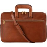 Time Resistance Brave New World Bagage schoudertas voor heren, Cognac bruin, Eén maat, klassiek