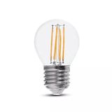 V-TAC LED Lamp - 6W - 800 Lumen - 6400K - E27 - IP20 - Transparant