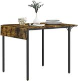 Homcom Opklapbare eettafel MDF 120x79x79cm Marron
